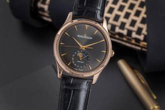 Thumbnail von Jaeger-LeCoultre Master Ultra Thin Moon 18K Rosegold Automatik Q1362520 Papiere 2017