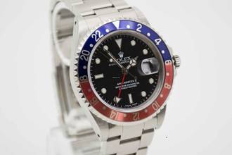 Thumbnail von Rolex GMT-Master II 16710 Faded Pepsi A-Serie Fullset aus 2000