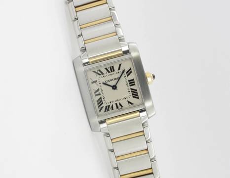  Cartier Tank Française 25mm Stahl / Gold 