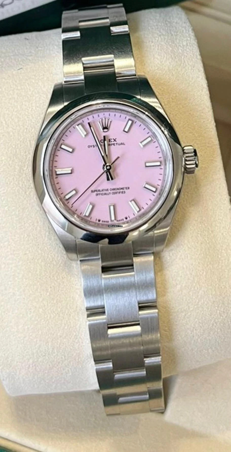 Rolex Oyster Perpetual 28 Candy Pink - New Full Sticker - Fullset - 11/2025