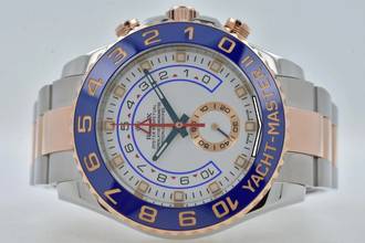 Thumbnail von Rolex Yacht-Master II 2 Chronograph Steel Rose Gold 116681 LC100 Rolex Service 08/2025