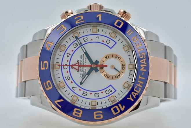  Rolex Yacht-Master II 2 Chronograph Steel Rose Gold 116681 LC100 Rolex Service 08/2025 