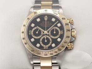 Thumbnail von Rolex Daytona 16523 2000 Zenith Stahl Gelbgold 750 Diamanten Chronograph Gold