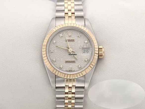  Rolex Lady-Datejust Edelstahl Gelbgold 750 Diamanten Automatik Gold Stahl Damen 