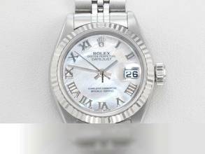 Thumbnail von Rolex Lady-Datejust Edelstahl Weissgold 750 2005 Perlmutt Automatik Stahl Gold