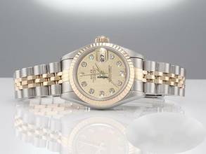 Thumbnail von Rolex Lady-Datejust Edelstahl Gelbgold 750 Diamanten Automatik Gold Stahl Damen