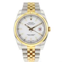 Thumbnail von Rolex Datejust 36 Steel Gold White Dial NEW