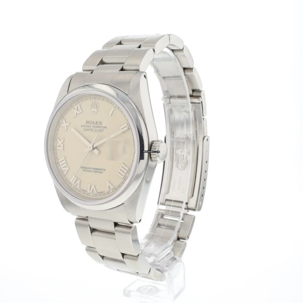 Rolex Datejust 36 Creme Roman Dial