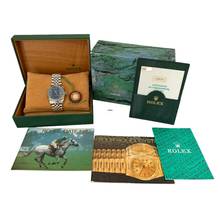 Thumbnail von Rolex Datejust 36 16234 Soleil blue dial 1991 Full Set TOP Condition