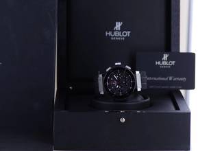 Thumbnail von Hublot Big Bang 44 mm Chronograph Stahl Keramik Racing Dial Rubber Strap 44mm B+P