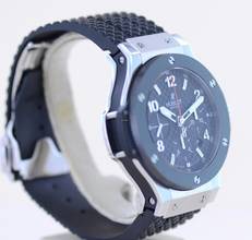 Thumbnail von Hublot Big Bang 44 mm Chronograph Stahl Keramik Racing Dial Rubber Strap 44mm B+P