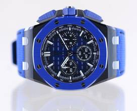 Thumbnail von Audemars Piguet Royal Oak Offshore Chronograph 43mm Chronograph Blue Black Ceramic B+P