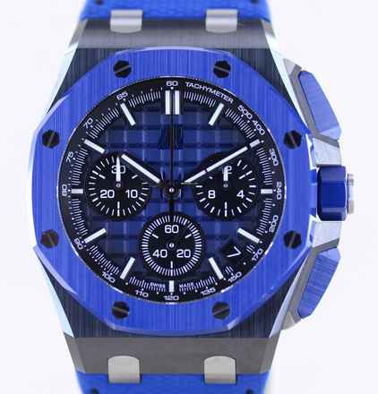  Audemars Piguet Royal Oak Offshore Chronograph 43mm Chronograph Blue Black Ceramic B+P 