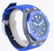 Thumbnail von Audemars Piguet Royal Oak Offshore Chronograph 43mm Chronograph Blue Black Ceramic B+P