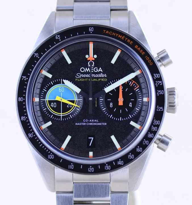  Omega Speedmaster Pilot Automatic Chronograph METAS 9900 Steel B+P 