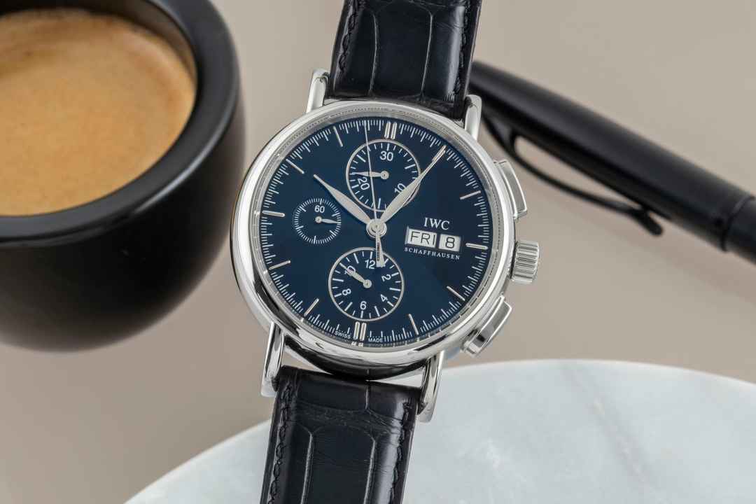  IWC Portofino Chronograph Edelstahl Automatik Herrenuhr Ref. IW378303 