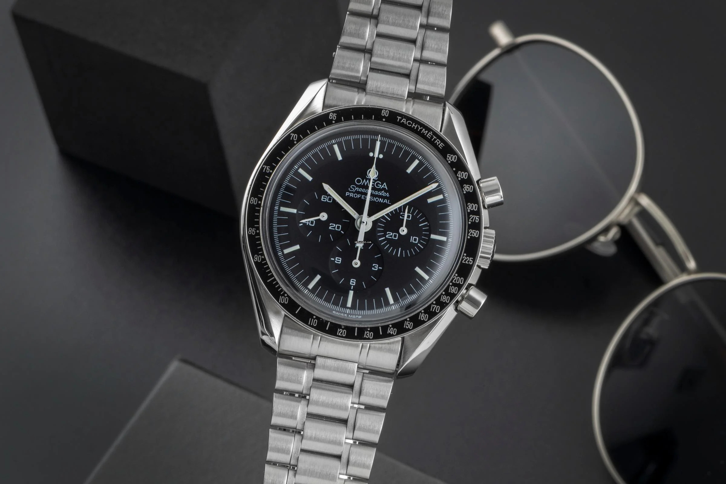  Omega Speedmaster Professional Moonwatch Chronograph Stahl Handaufzug Ref. 3590.50.00 B&P 