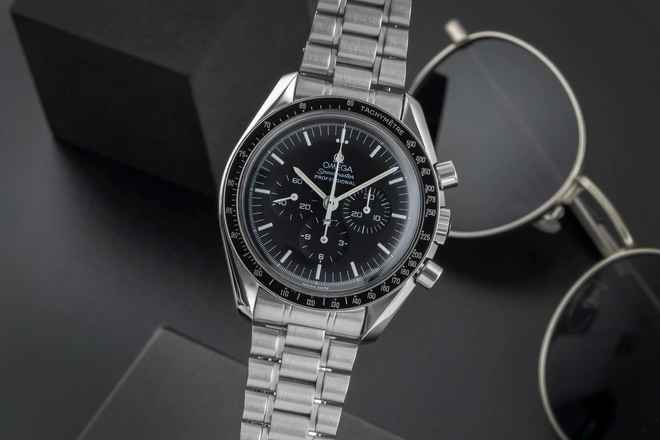  Omega Speedmaster Professional Moonwatch Chronograph Stahl Handaufzug Ref. 3590.50.00 B&P 