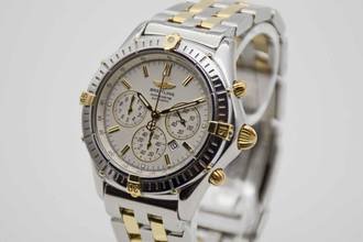 Thumbnail von Breitling Shadow Flyback Chronomat in 38 mm Stahl/Gold LC100 Fullset neuer Service