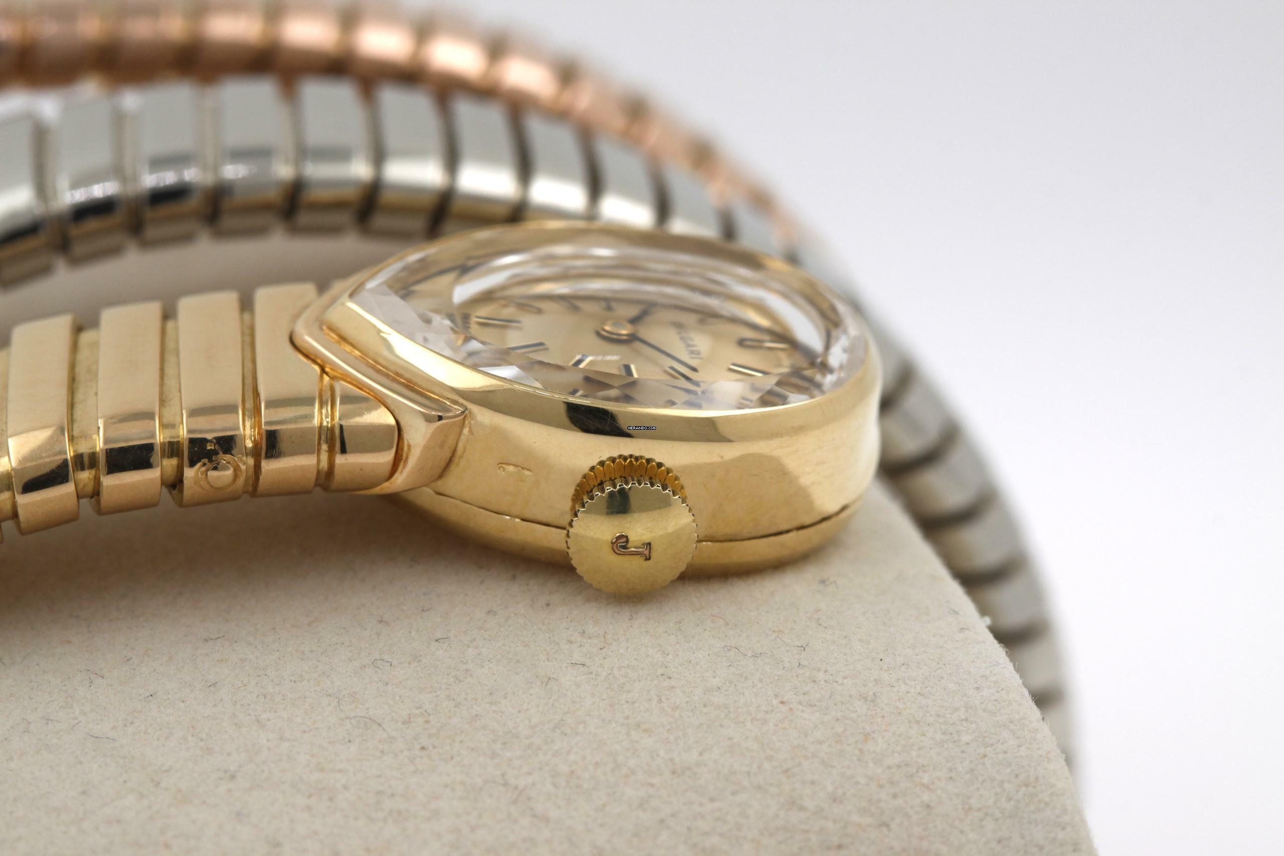 Thumbnail von Bulgari Serpenti Tubogas Serpenti 18K Tri Color Gold Juvenia Vintage