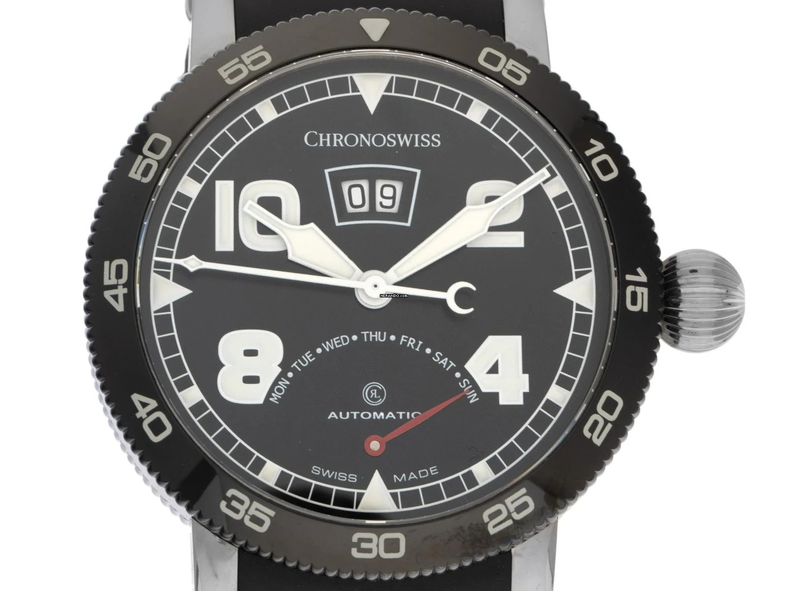  Chronoswiss Timemaster Ref.CH 8143B 2016 Full Set wie Neu Vintage 