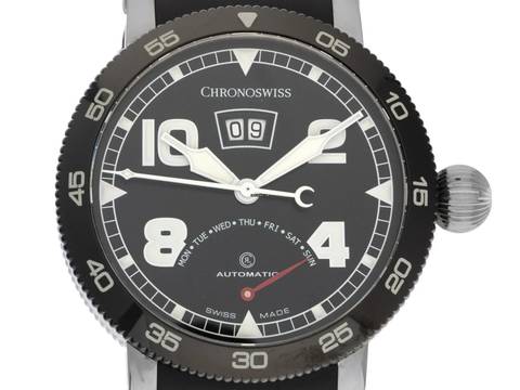  Chronoswiss Timemaster Ref.CH 8143B 2016 Full Set wie Neu Vintage 