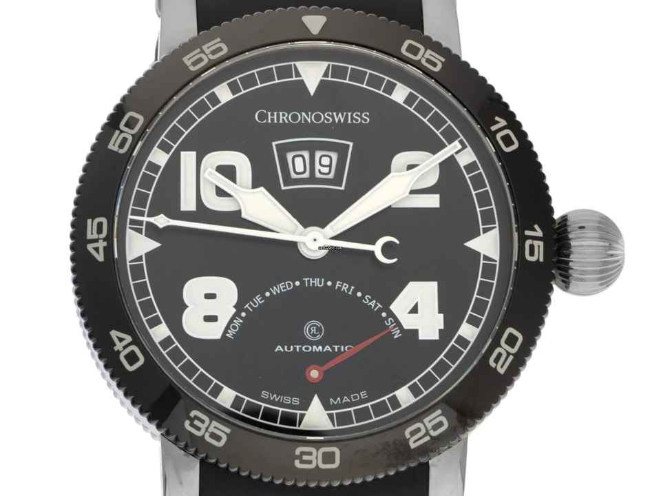  Chronoswiss Timemaster Ref.CH 8143B 2016 Full Set wie Neu Vintage 