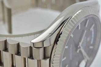 Thumbnail von Rolex Day-Date 40 Oyster Perpetual Day Date 40 18k White Gold 228239 Tapestry Grey Dial