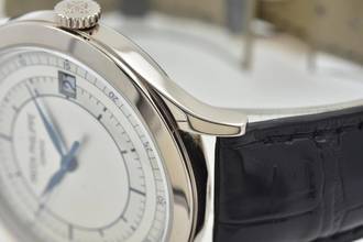 Thumbnail von Patek Philippe Calatrava 18k white gold Weißgold 38mm 5296G-001 Mint