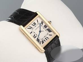 Thumbnail von Cartier Tank Solo Großes Modell Edelstahl Gelbgold 750 W5200004 2019 Stahl Gold