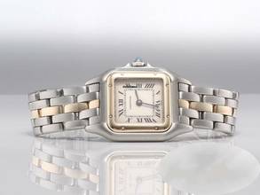 Thumbnail von Cartier Panthère Sm Edelstahl Gelbgold 750 Damenuhr Damen Stahl Gold Steel 18kt Yellow Gold