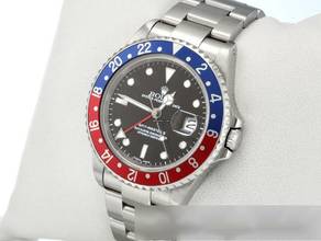 Thumbnail von Rolex GMT-Master II Stahl 16710 2001 Pepsi Automatik Edelstahl Herrenuhr Stainless Steel Oyster-band Chronometer Black Dial