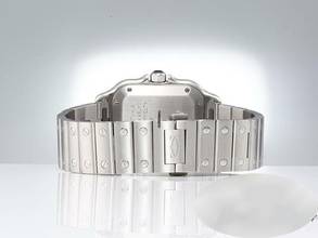 Thumbnail von Cartier Santos Mittleres Modell W4sa0005 2023 Edelstahl Diamanten Automati Steelk