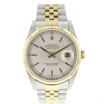 Rolex Datejust 36 Steel Gold Jubilee Silver Dial 