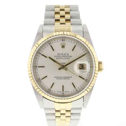  Rolex Datejust 36 Steel Gold Jubilee Silver Dial 