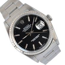 Thumbnail von Rolex Datejust 36 16234 Soleil black dial 1996 Full Set