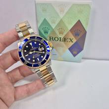 Thumbnail von Rolex Submariner Date Ouro & Aço Blue Dial 40mm Automático Completo