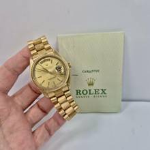 Thumbnail von Rolex Day-Date 36 36mm Presidente Bark Finish Full Gold Automático Completo