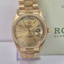Thumbnail von Rolex Day-Date 36 36mm Presidente Bark Finish Full Gold Automático Completo