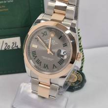 Thumbnail von Rolex Datejust 41 41mm Wimbledon Ouro Rosé & Aço Automático completo