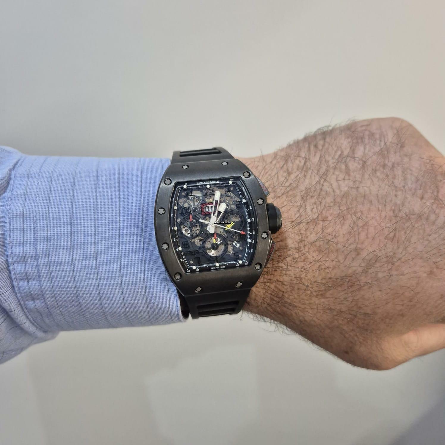 Thumbnail von Richard Mille RM 011 Americas All Black 50 Units Edition Flyback 40x50mm Completo
