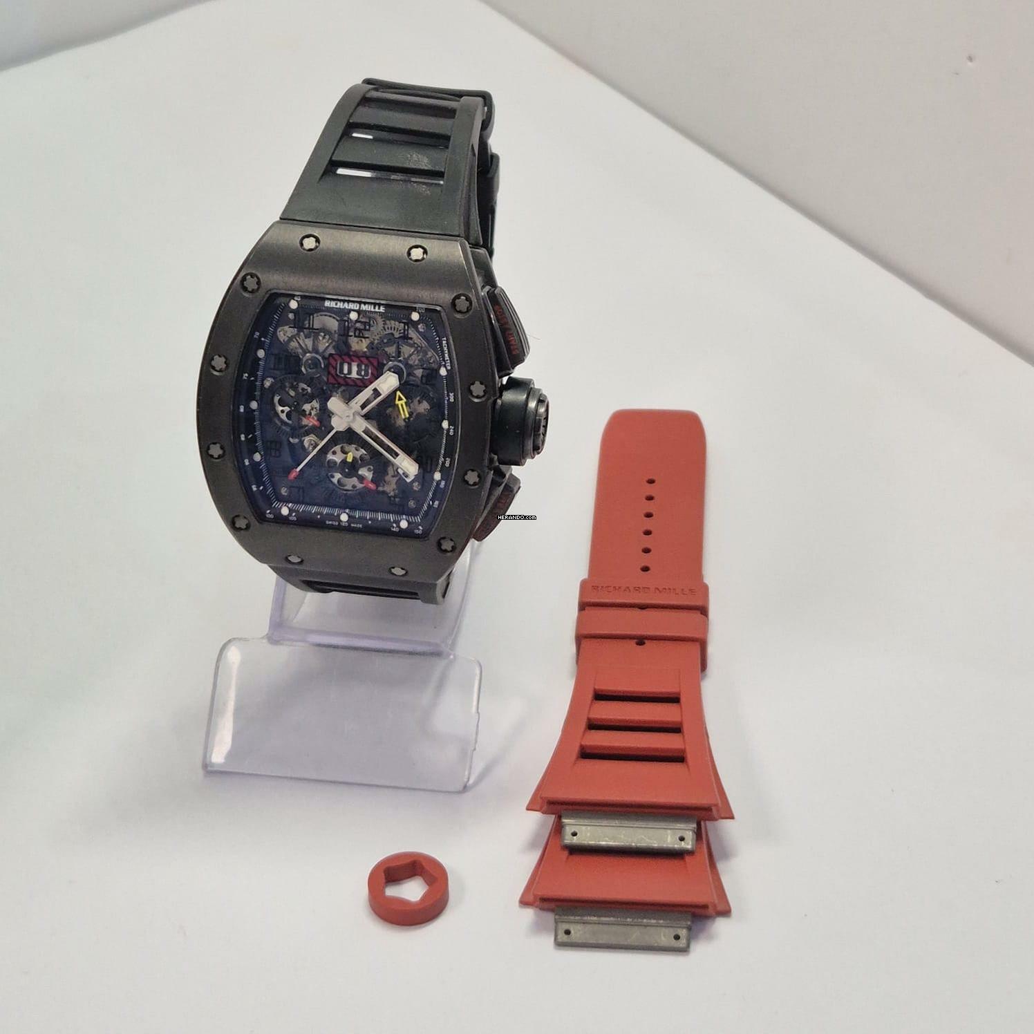 Thumbnail von Richard Mille RM 011 Americas All Black 50 Units Edition Flyback 40x50mm Completo