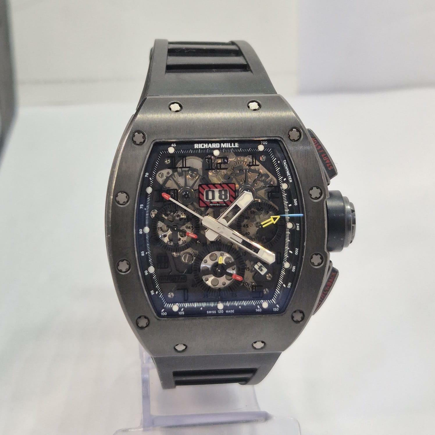 Thumbnail von Richard Mille RM 011 Americas All Black 50 Units Edition Flyback 40x50mm Completo