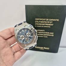 Thumbnail von Audemars Piguet Royal Oak Offshore Chronograph Blue Titanium 42mm Automático Completo