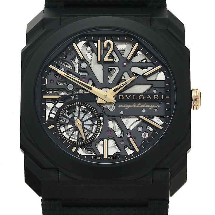  Bulgari Octo Finissimo 8 Days Black Titan 