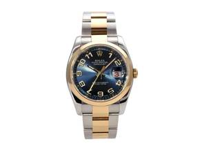 Thumbnail von Rolex Datejust 36 Edelstahl / Gelbgold Ref. 116203 Blau Arabisch