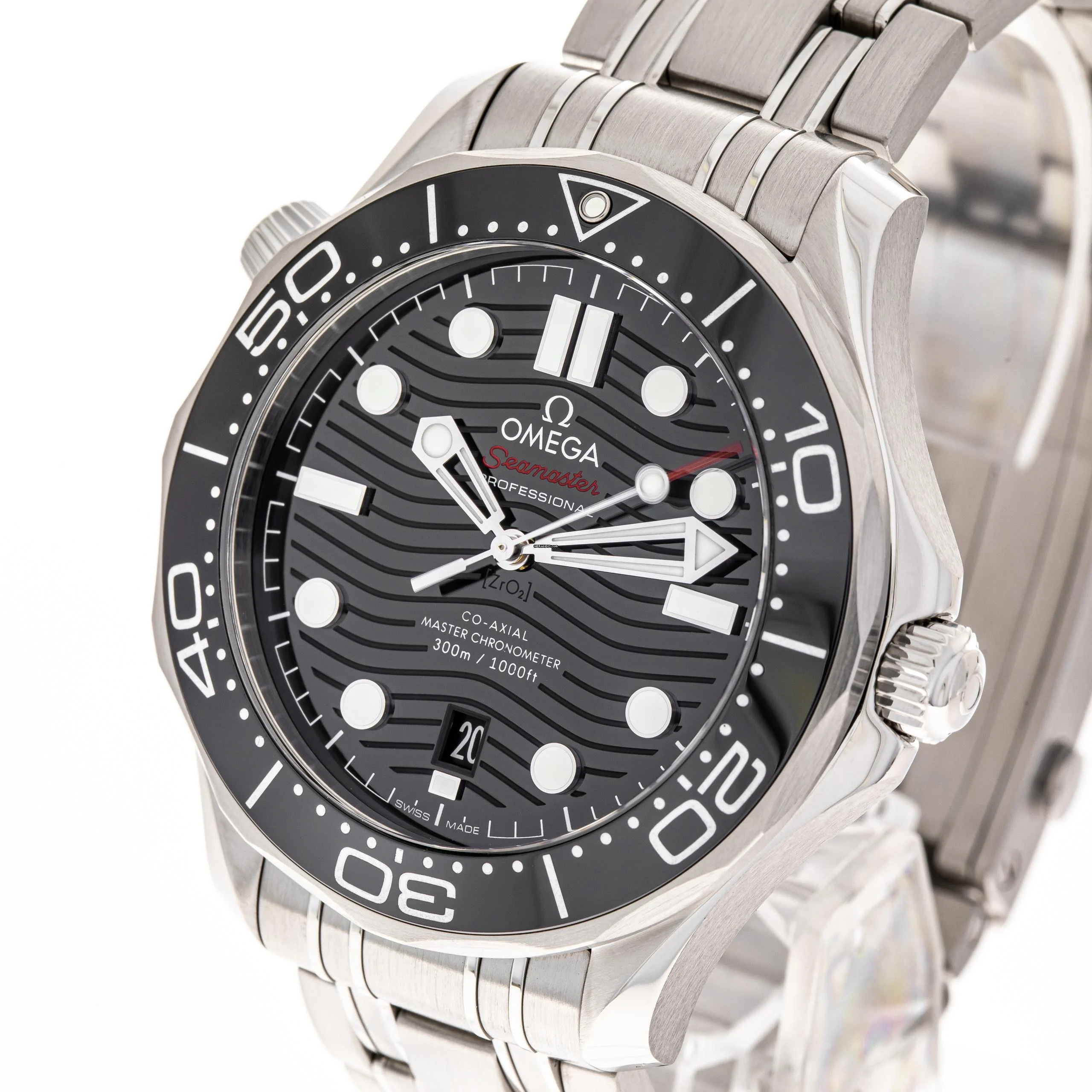  Omega Seamaster Diver 300 M Black 42 – 210.30.42.20.01.001 – NEW & Unworn – 2024 Full Set 