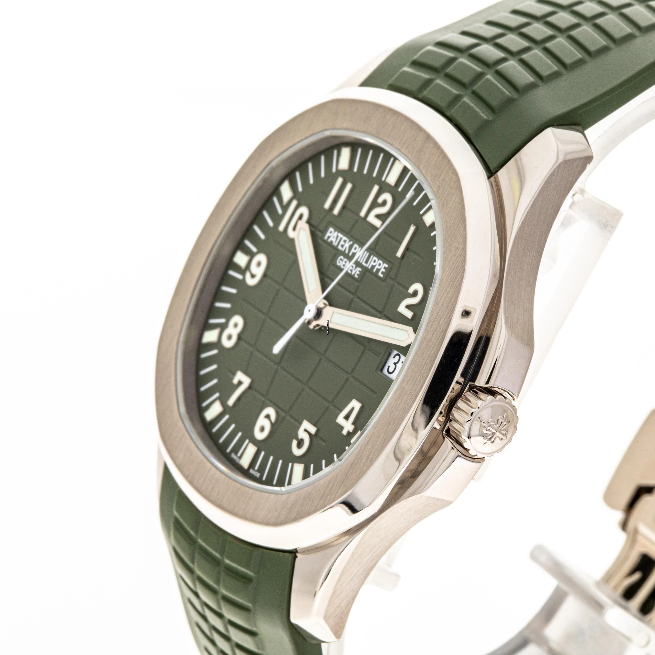 Thumbnail von Patek Philippe Aquanaut Whitegold 42 Green – 5168G-010 – like NEW – 2019 Full Set