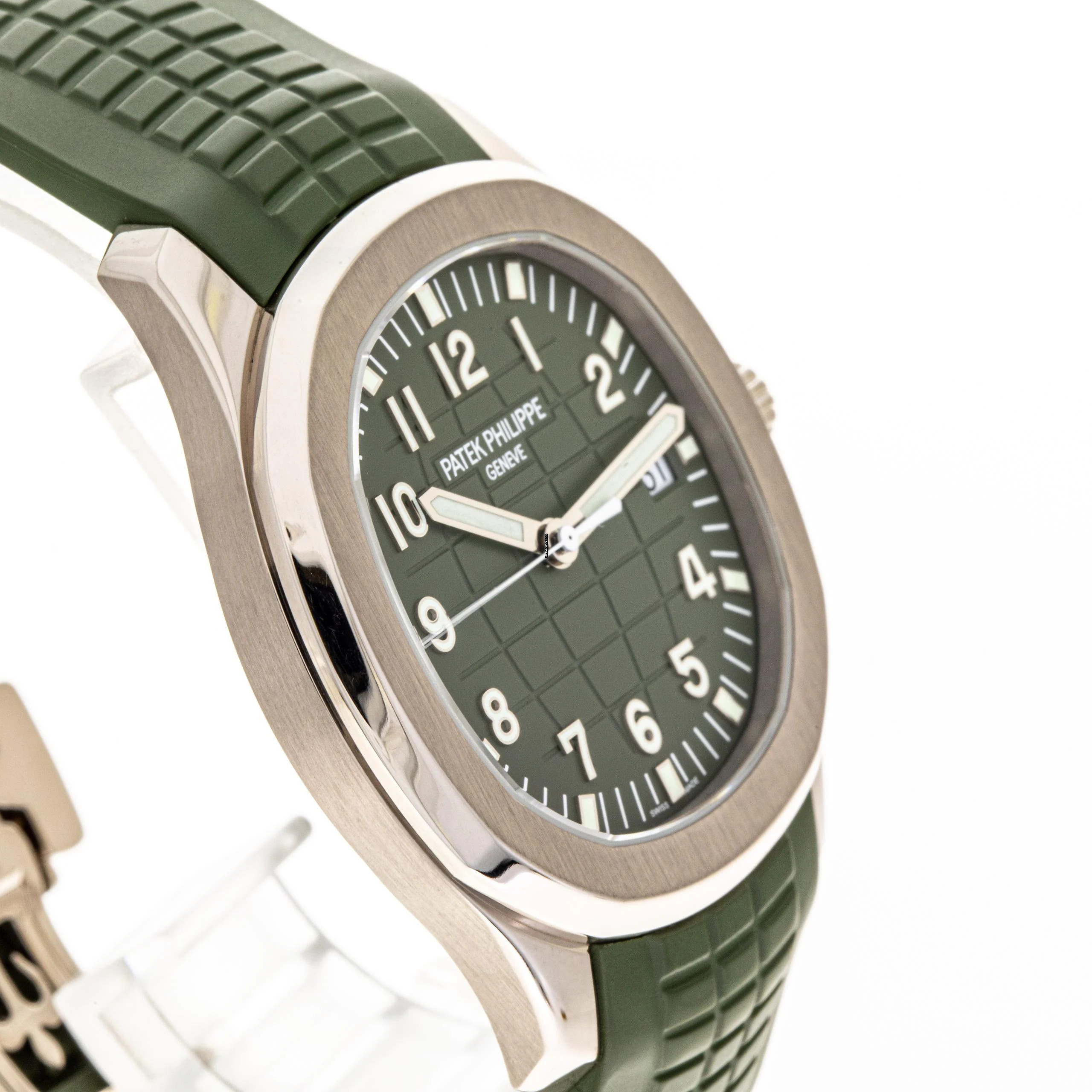 Thumbnail von Patek Philippe Aquanaut Whitegold 42 Green – 5168G-010 – like NEW – 2019 Full Set
