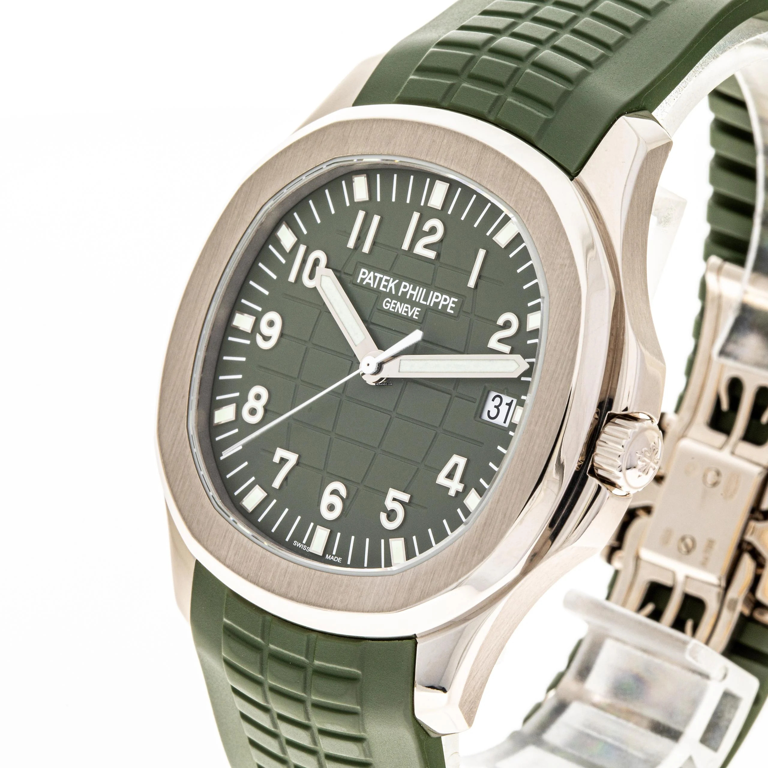 Thumbnail von Patek Philippe Aquanaut Whitegold 42 Green – 5168G-010 – like NEW – 2019 Full Set